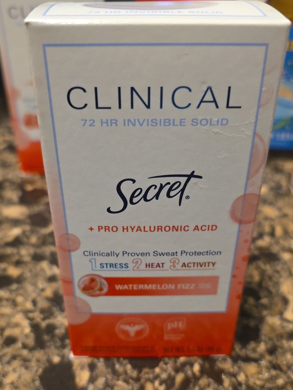 Secret Clinical 72HR Invisible Solid Deodorant - Watermelon Fizz- NIB